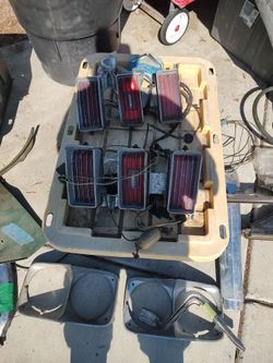 1970 Chevy Caprice tail light lenses complete and hardness