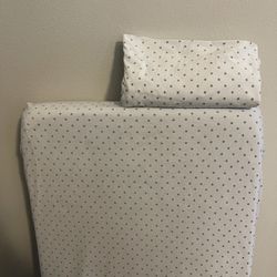 Pottery Barn Minky Fitted Crib Sheet Set Of 2 Like New 