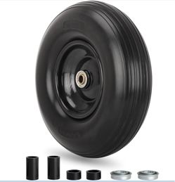GICOOL 4.00-6 Solid Wheelbarrow Tire And Wheel #9846//2-30