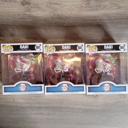 Lot Of 3 Funko Pop Deluxe Daki 1841 Demon Slayer