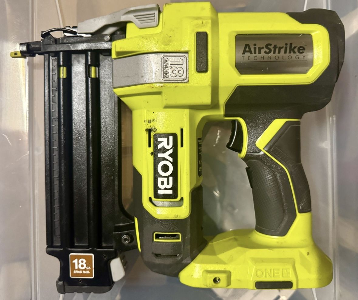 Ryobi Power Tool 18 ga Brad Nail Gun Nailer