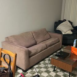 Tan Couch Bed (mattress Not Included) 