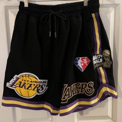 NBA LA LAKERS BLACK SHORTS 