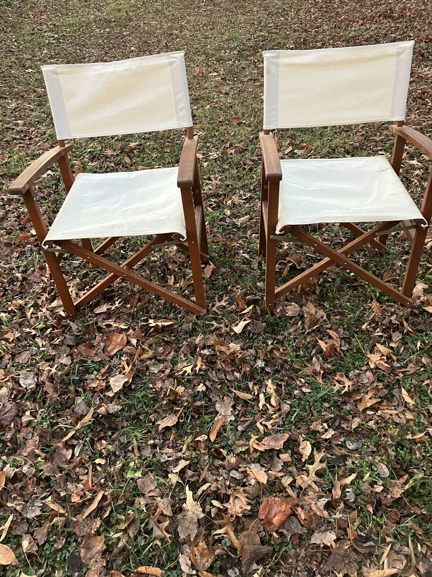Folding Teakwood Director’s Chairs