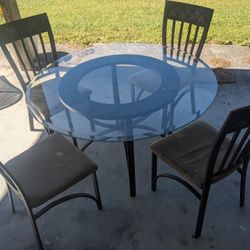 Dining Room Glass Table And Chairs