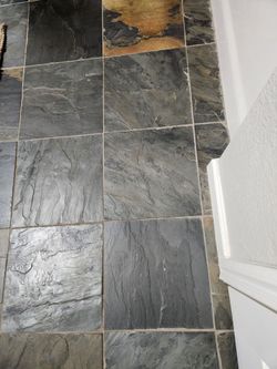 Allen And Ross Natural Floor Tiles 10 Tiles 12x12 Dark Slate Marble Pattern