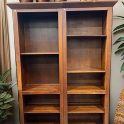 Sturdy Wooden Bookshelves, Set Of Two