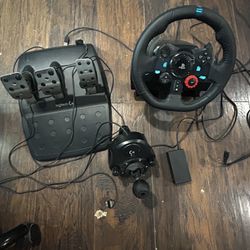 Logitech G29 Racing Wheel, Pedals, And Shifter $280