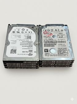 Lot of 8 Laptop 2.5" Hard Drives 500GB