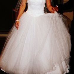 David's Bridal Ball Gown