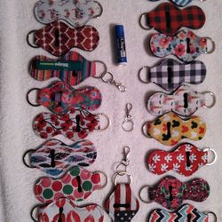 Lipstick Lipgloss Keychain Holders