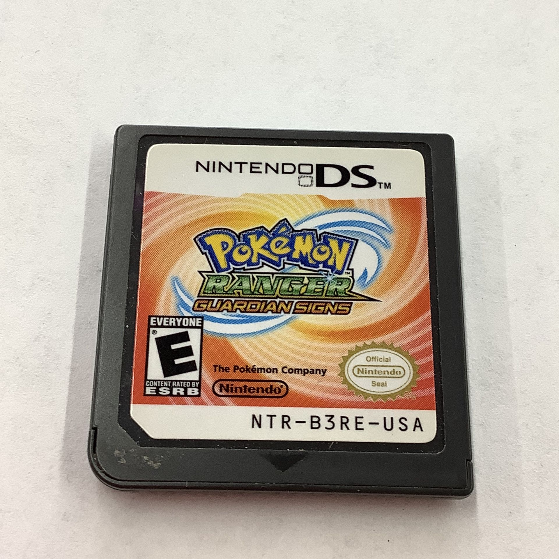 Pokémon Ranger Guardian Signs For Nintendo DS cartridge 