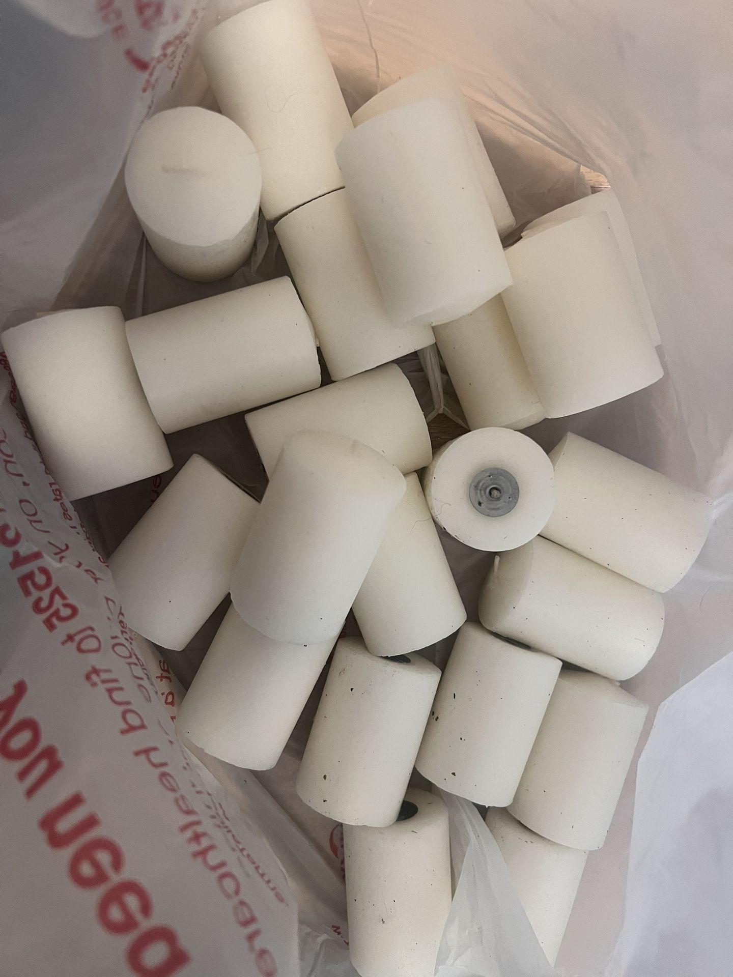 Bag of candles and paper bags for farolitos