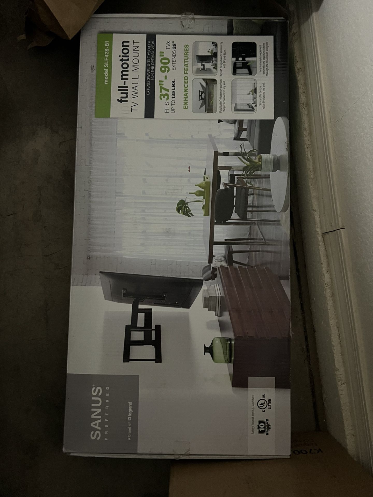 SANUS Full-Motion TV Wall Mount - 37”-90” (LIKE-NEW)