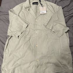 All Saints Men’s Green Short Sleeve Shirt