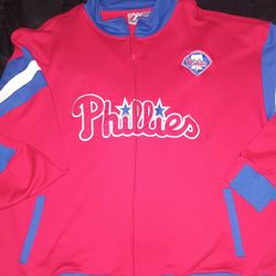 Philadelphia Phillies Majestic Zipper Sweatshirt (4XL)