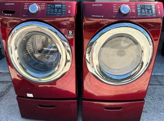 Samsung Washer and Dryer Set w/Pedestals