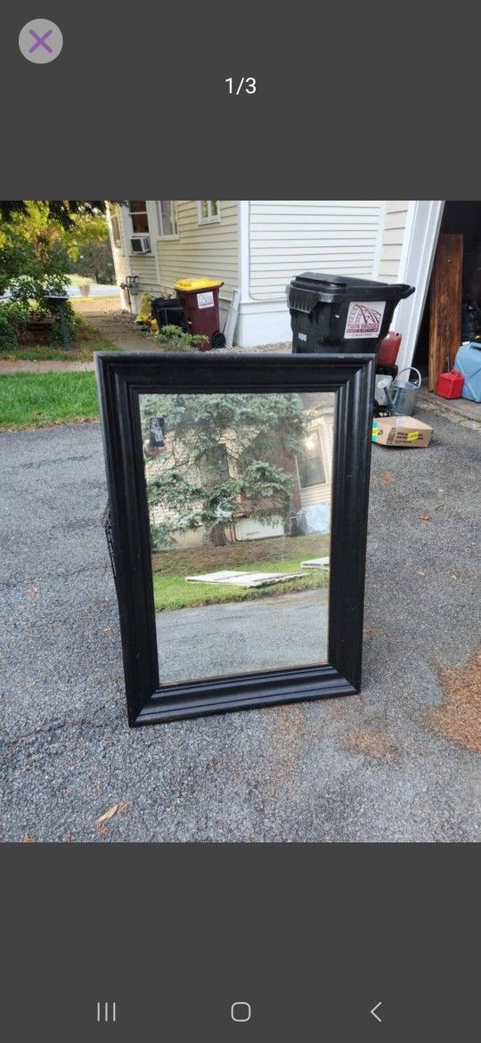 Wood Framed Mirror 