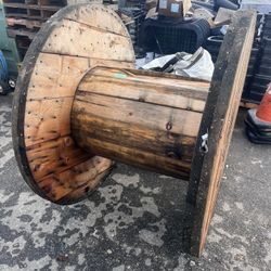 Wooden Cable Reel Spool - Empty 