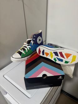 Rainbow pride converse