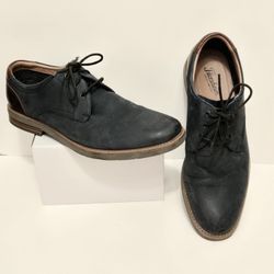 Florsheim Lace Up Derby Blue Leather Upper Sz 11 - Zapatos  Piel