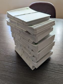 1 oz Matte White Biodegradable Kraft Flat Pouch - 620 Count