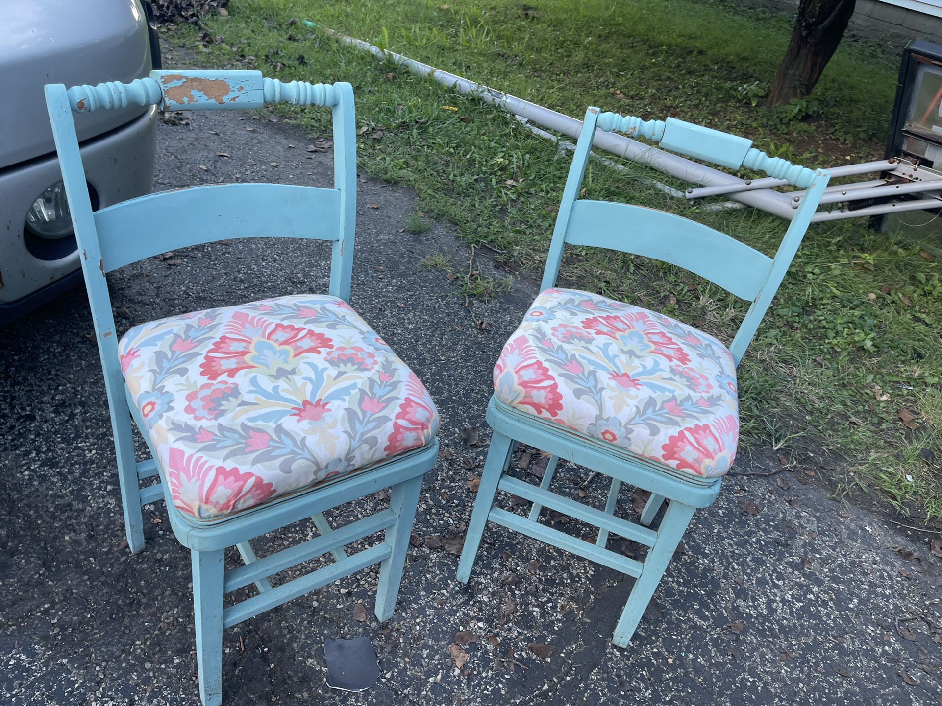 two old antic chairs 