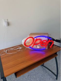Neon LED Open Sign with A/C Adapter