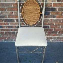 High Quality Metal And Cane Chair