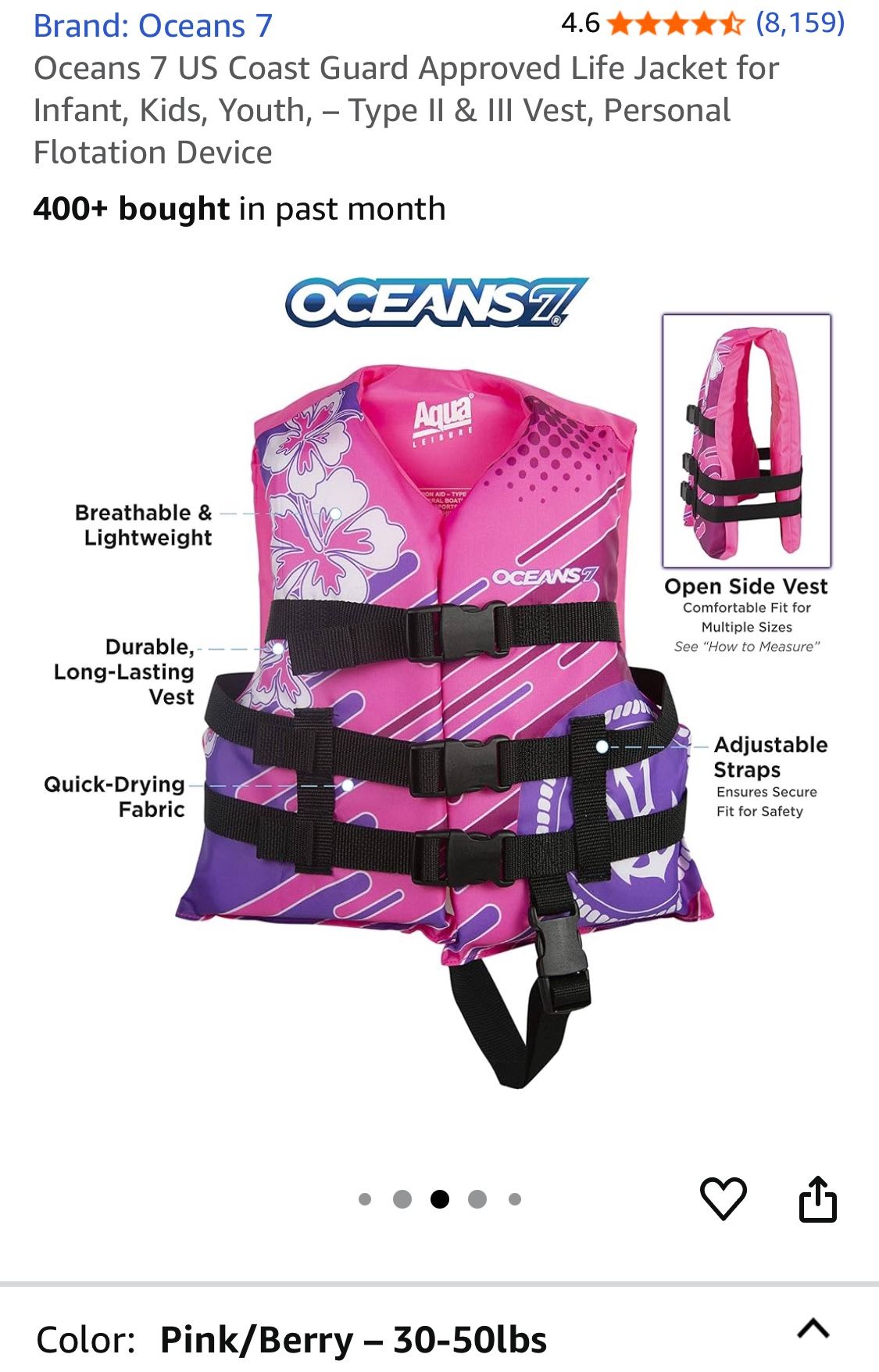 ** Brand New** Child Life Jacket