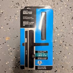 Locking mortise lever