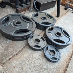 Fitness gear olympic weight plates set