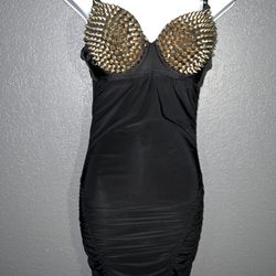 Gold Spike Dress S/M