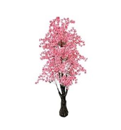 Artificial Cherry Blossom Tree 6.5ft, Faux Cherry Blossom Tree Fake Pink