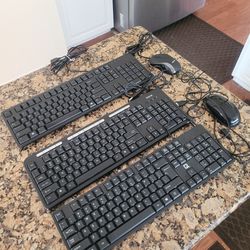 3 Keyboards and 2 Mouse