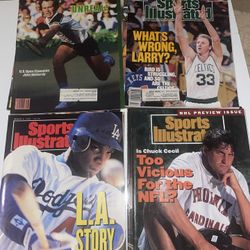 10 Ct Mixed Lot Sports Illustrated 1980’s And 1990’s