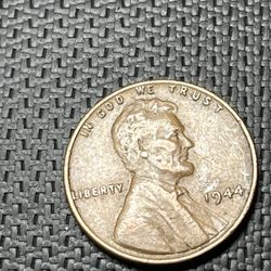 1944 Lincoln Wheat Cent Penny Coin 