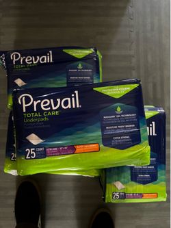 Prevail Total Care Underpads //  Extra Large