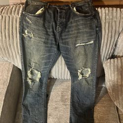 Purple Jeans, No front tag, Worn once