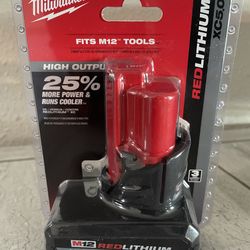 Pila Milwaukee 5.0 m12 / M12 12-Volt Lithium-lon XC High Output 5.0 Ah Battery