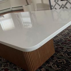 Custom Made Quarts Coffee Table 50X26in 