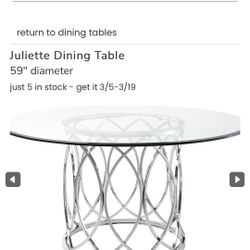 Modern Glass Dining Table, 4 Chairs, 2 Barstools 