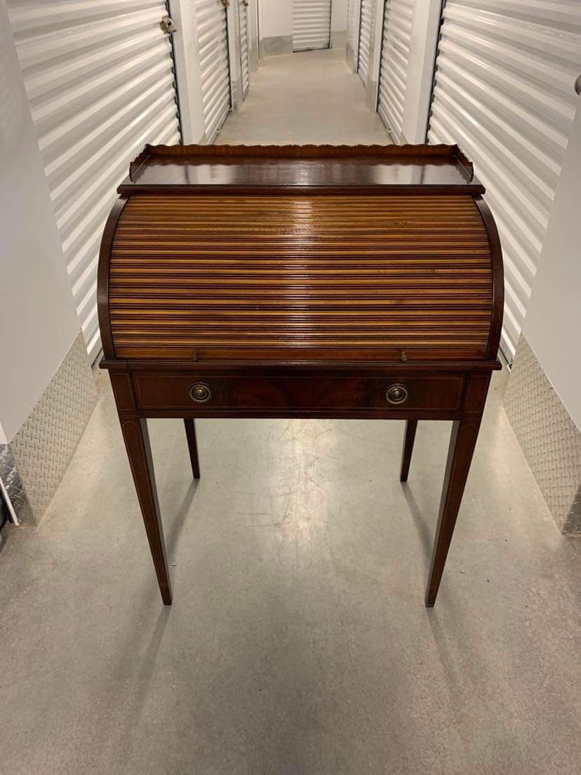 Antique WM. A. BERKEY Furniture Roll Top Desk