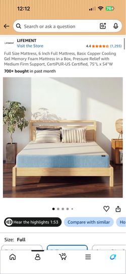 Full mattress brand new still in box