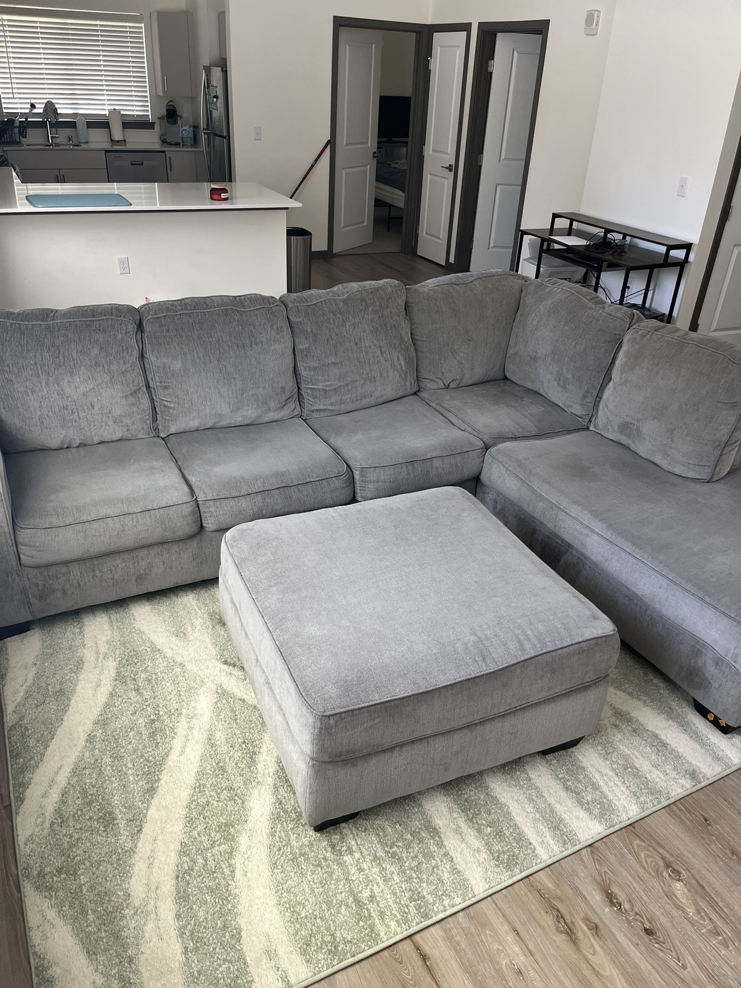 Ashely’s Couch And Ottoman 