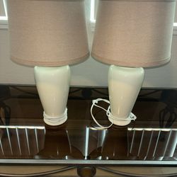 Set of 2 Modern Table Lamps – $25 (FIRM)