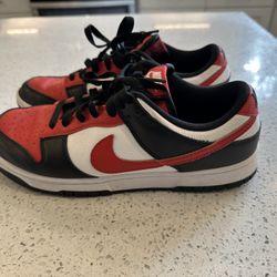 Nike Custom Red/Black/White Size 9.5