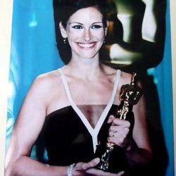 Autographs Julia Roberts And Hugh Grant Hand Signed Apx 4 1/2 x 10 1/2 Thin Stock Card  
