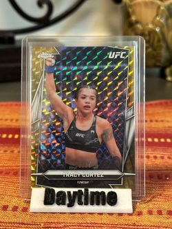 2026 Topps Chrome UFC #58 Tracy Cortez Gold Refractor /50
