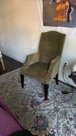Restoration Hardware Olive green club chair